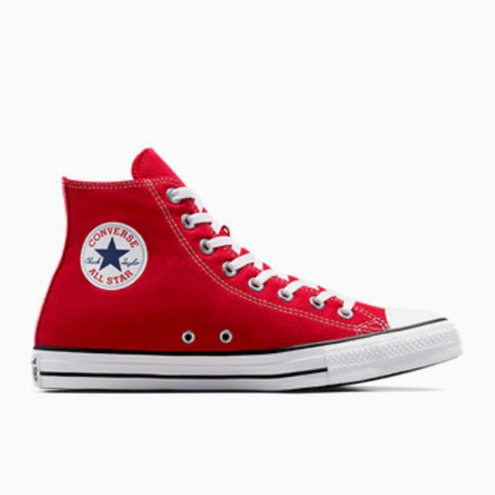 ❇️NWT❇️ Converse All Star Red Canvas High Tops - Picture 3 of 6